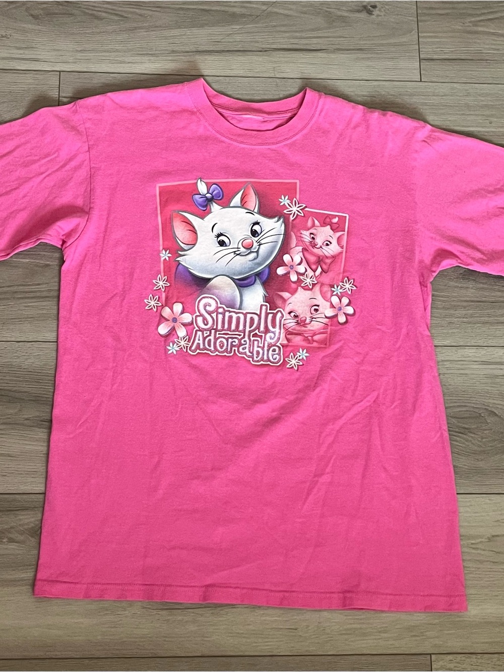 Vintage Rare The Aristocats Marie Disney Simply Adorable Movie Promo T-Shirt